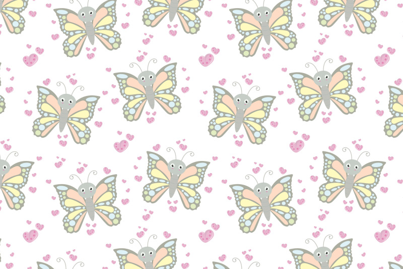 cute-butterfly-animal-cartoon-pattern