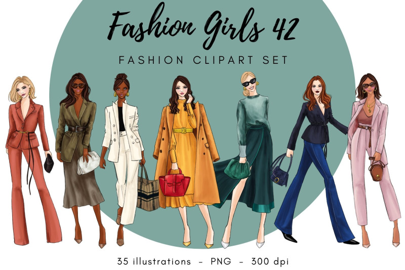 fashion-girls-42-fashion-clipart-set