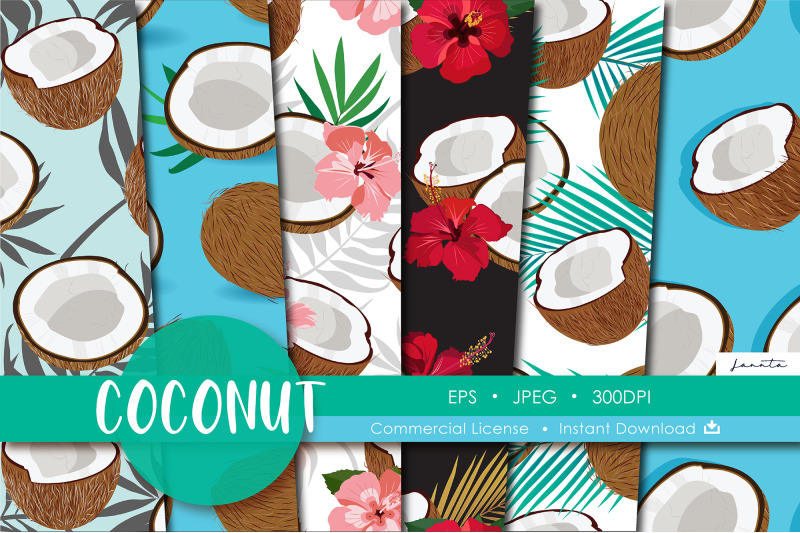 coconut-seamless-pattern-fruits-background
