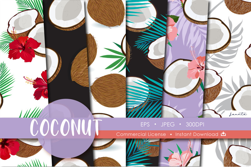 coconut-seamless-pattern-fruits-background