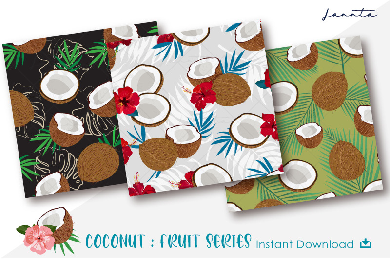 coconut-seamless-pattern-fruits-background