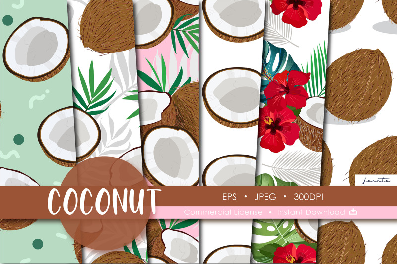 coconut-seamless-pattern-fruits-background