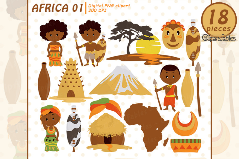 cute-africa-clipart-zulu-tribe-art-travel-clip-art