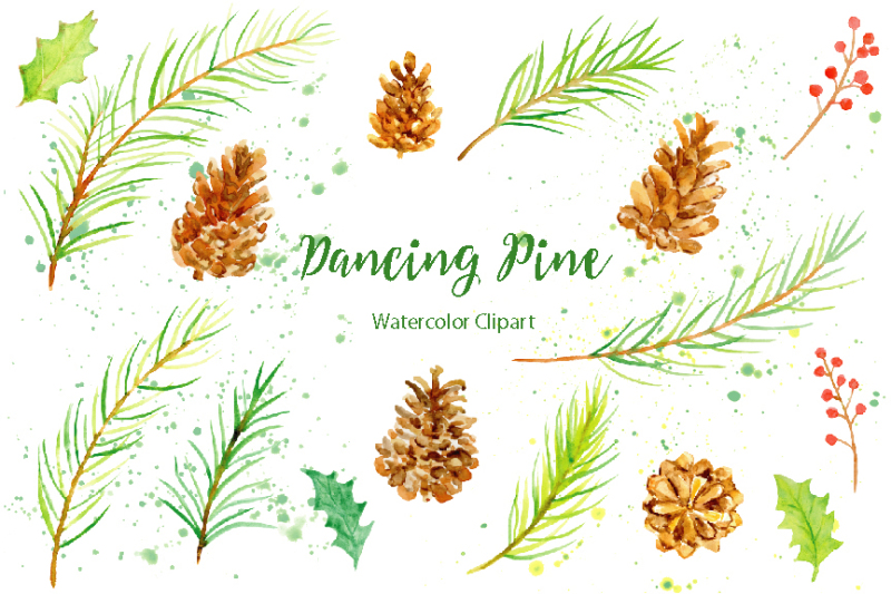 watercolor-clipart-dancing-pine