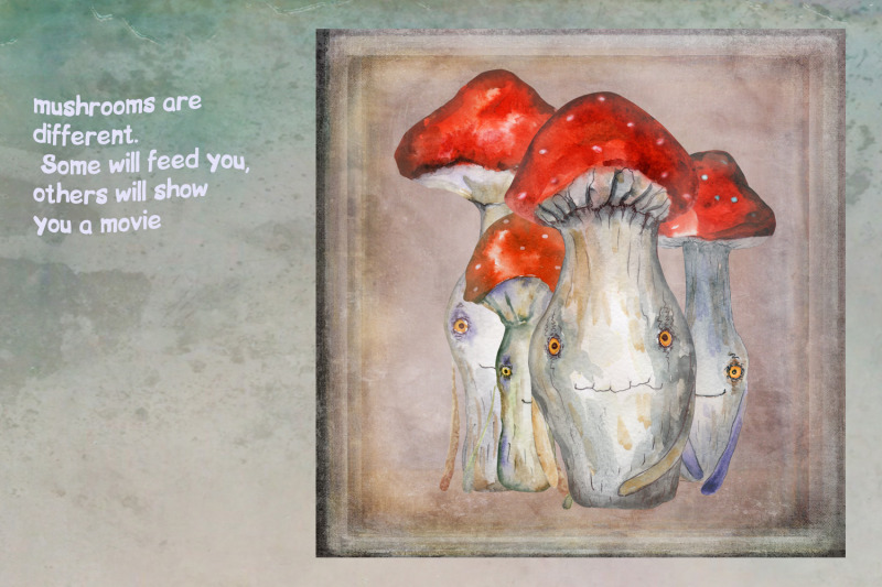 watercolor-mushrooms