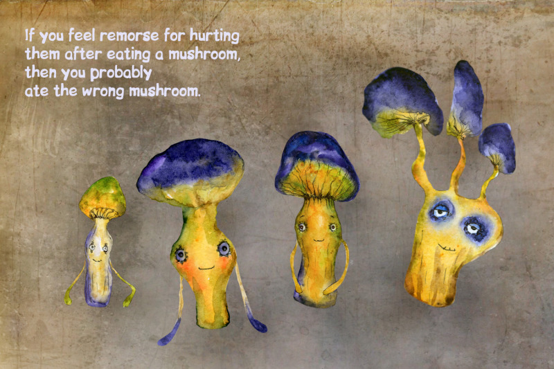 watercolor-mushrooms