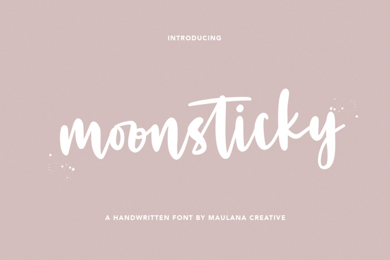moonsticky-handwritten-font