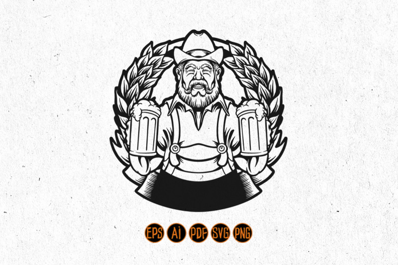 silhouette-old-bearded-beer-man