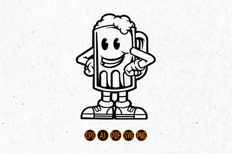 silhouette-smile-a-glass-beer-mascot