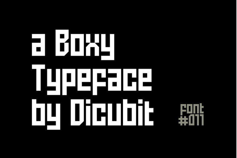 battlefly-geometric-boxy-typeface