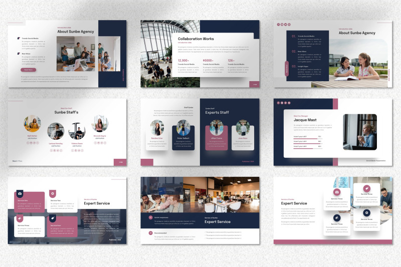 sunbe-social-media-powerpoint-template