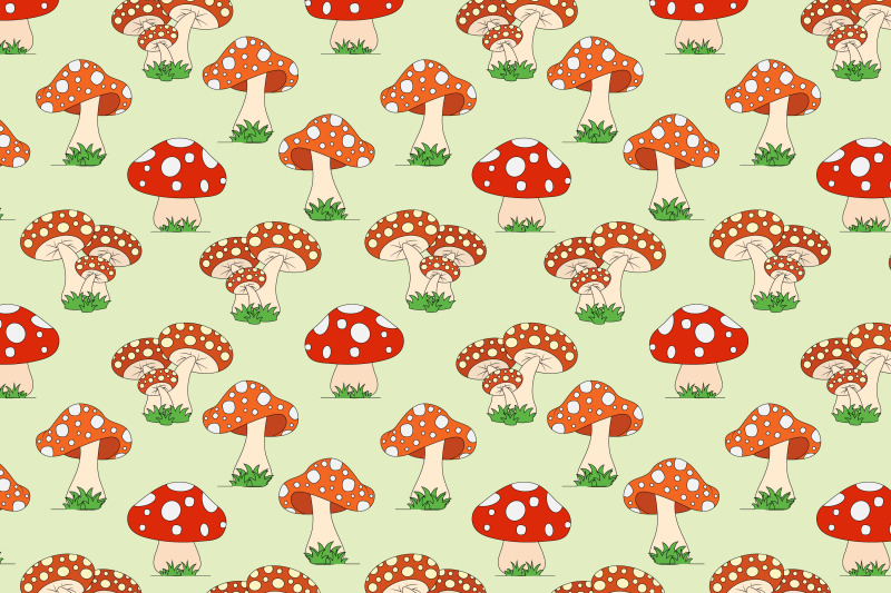 cute-colorful-mushroom-pattern