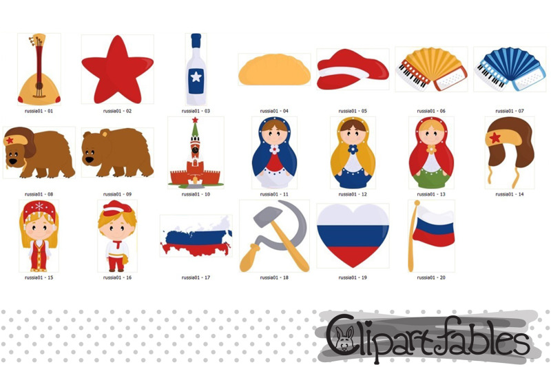 russia-clipart-matrioska-clipart-cute-travel-art-balalaika
