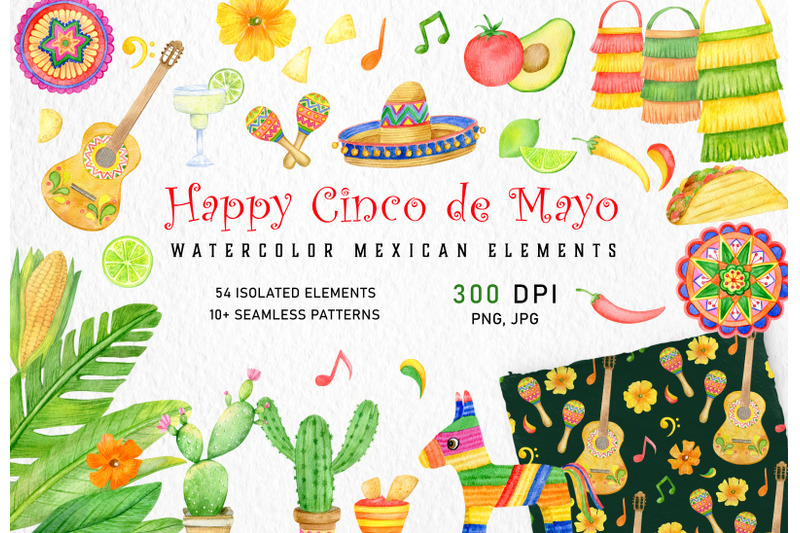 watercolor-mexican-fiesta-clipart-set-cinco-de-mayo-summer-taco