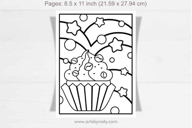 coloring-pages-for-kids-cupcake-party