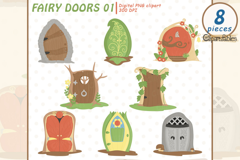 cute-fairy-doors-clipart-woodland-clip-art