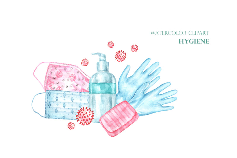 watercolor-clipart-covid-hygiene-poster-banner-covid-19