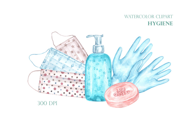 watercolor-clipart-covid-hygiene-poster-banner-covid-19