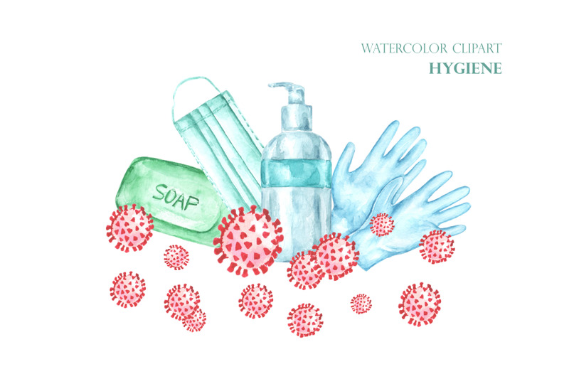 watercolor-clipart-covid-hygiene-poster-banner-covid-19