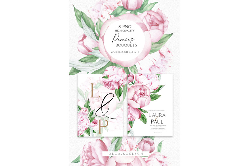 watercolor-pink-peonies-clipart-watercolor-boho-floral-frames-png