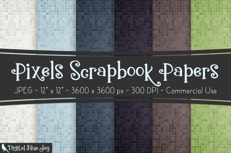 digital-scrapbook-papers-pixels