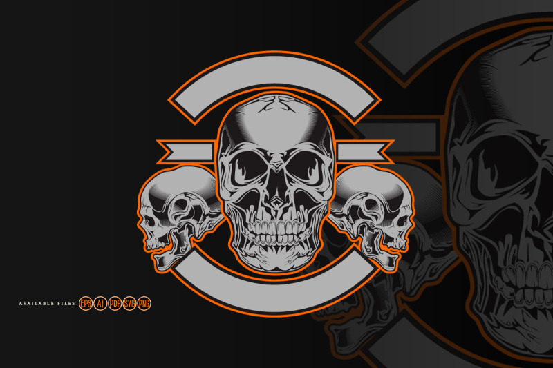 three-badge-family-skull-graphic