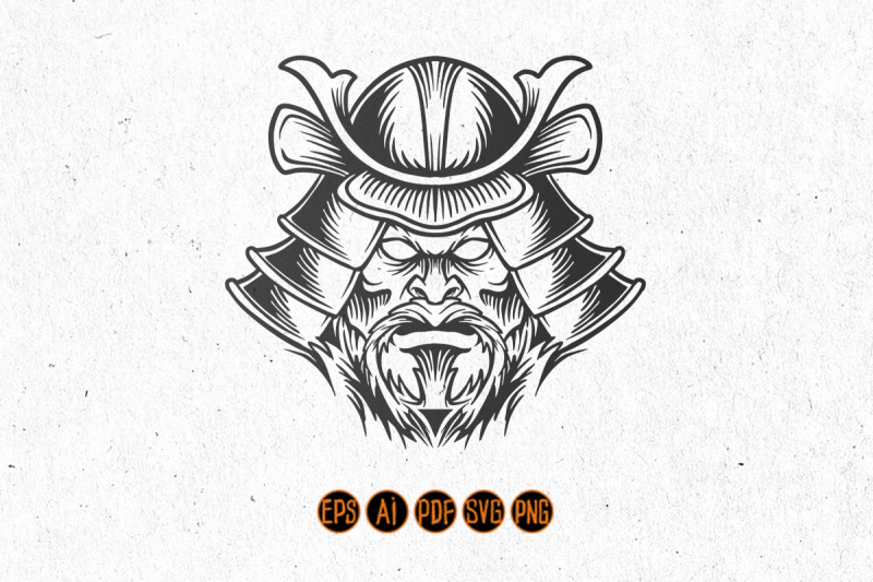 angry-head-samurai-silhouette
