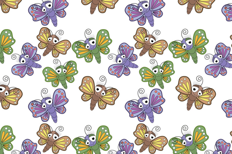 cute-butterfly-animal-cartoon-pattern