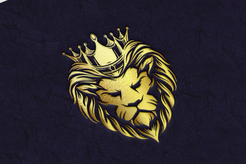 crown-gold-lion-logo-company-premium