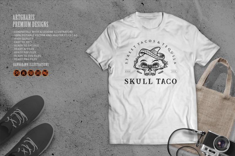 silhouette-taco-mexican-sugar-skull
