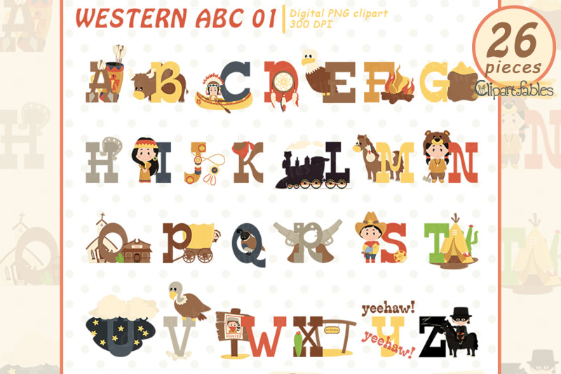 cute-western-clipart-english-alphabet-for-kids-native-american