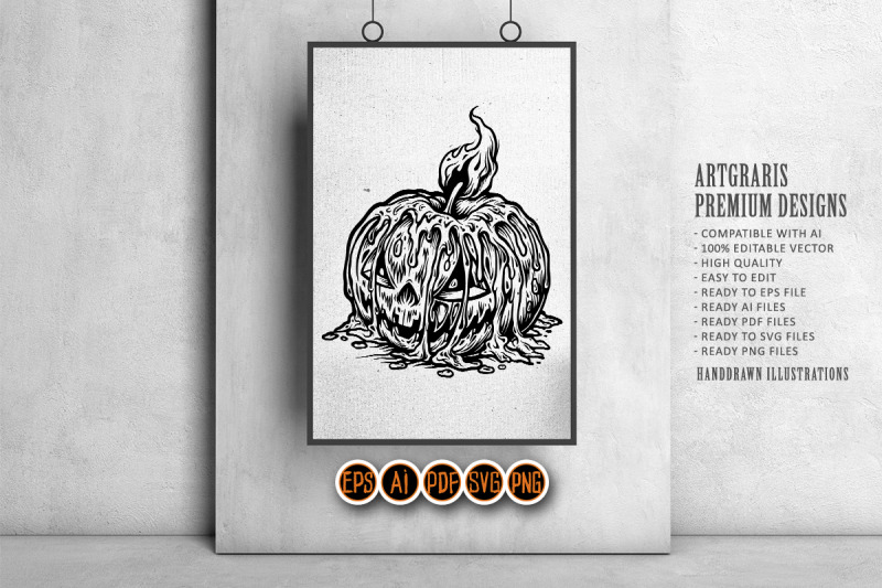 silhouette-calabaza-scary-pumpkins-candle-light