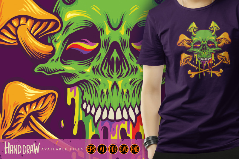 sugar-skull-magic-mushrooms-psychedelic-hippie