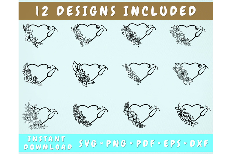 12-floral-stethoscope-svg-nurse-svg-stethoscope-cut-files