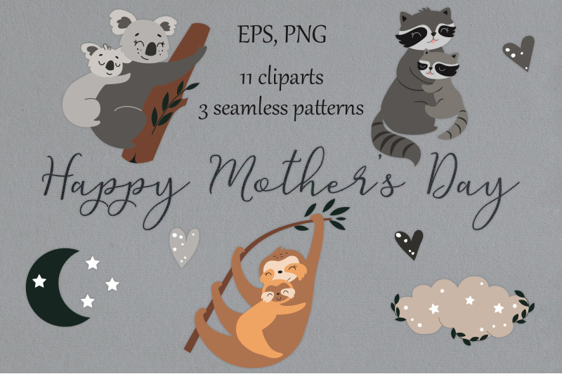 mother-and-baby-animal-clipart-mothers-day-baby-animal-s