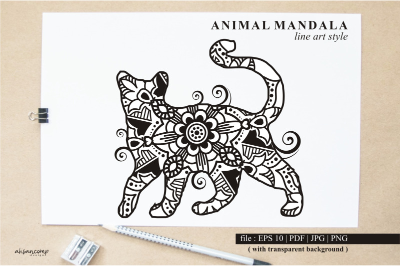 cat-mandala-vector-line-art-style-bundle-vol-2