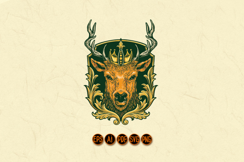 head-deer-logo-classic-style