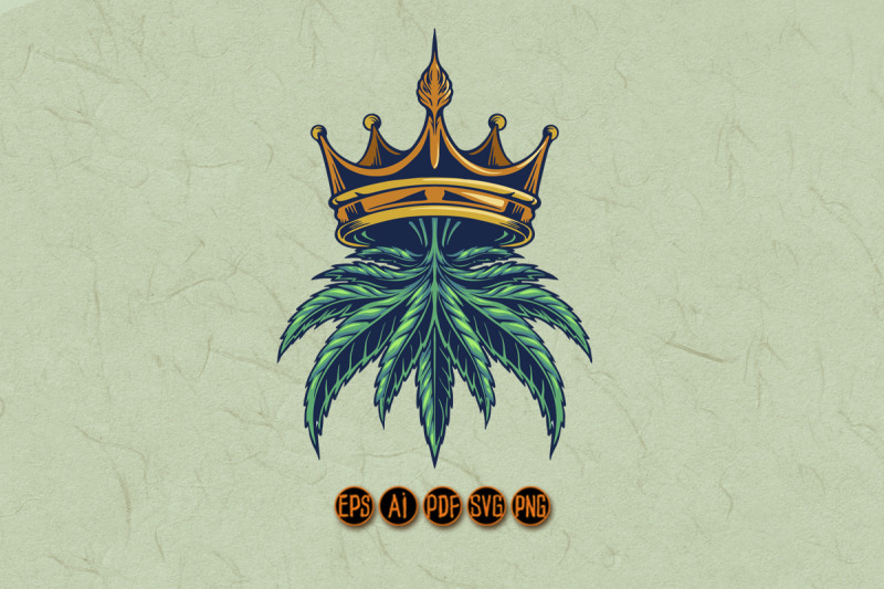green-cannabis-royal-logo-illustrations