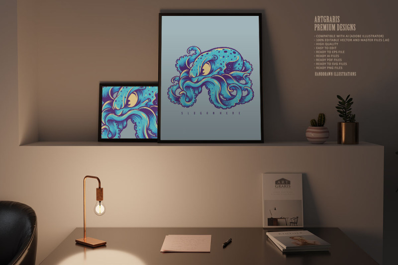 blue-kraken-logo-octopus-mascot-graphic