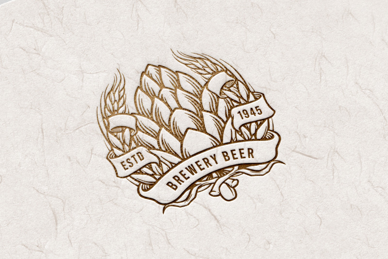 brewery-beer-badge-with-ribbon-logo-illustrations
