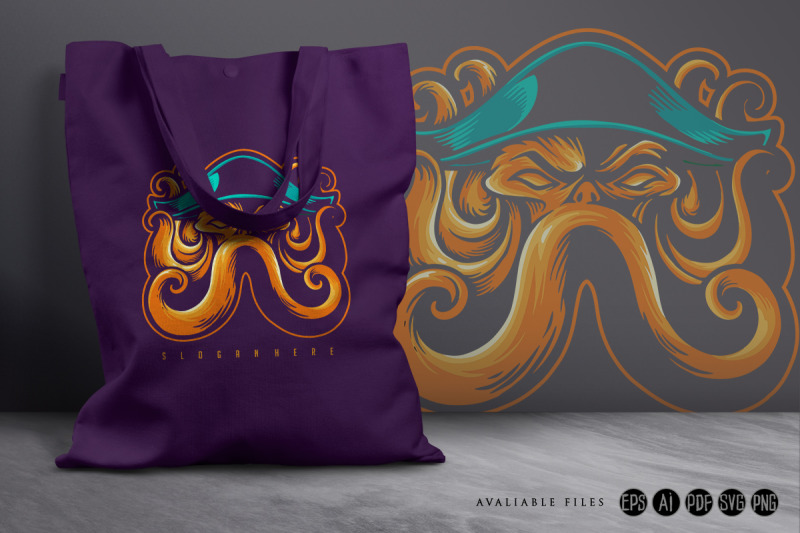 pirates-hat-octopus-mascot-premium