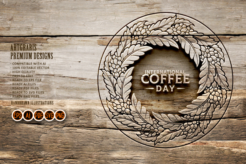 beauty-ring-mandala-coffee-leaf-silhouette