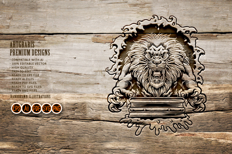 silhouette-angry-lion-screen-printing-svg-clipart