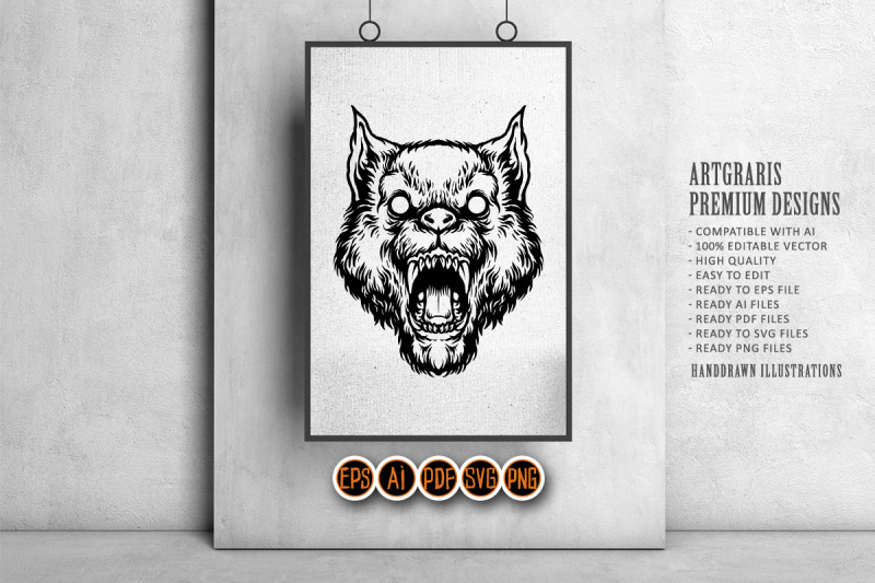 silhouette-angry-wolf-head-svg-clipart