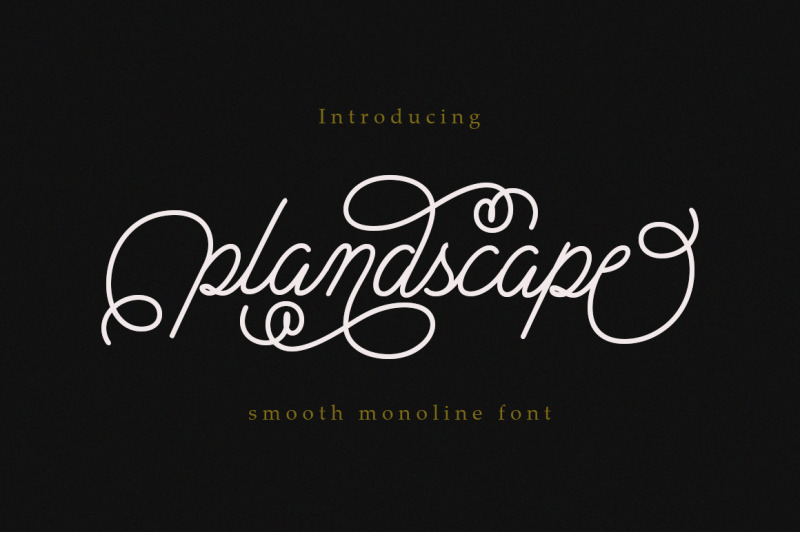 plandscape-smooth-monoline-font