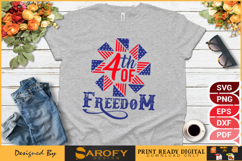 4th-of-freedom-independence-day-design-for-usa-4th-july-design-printab