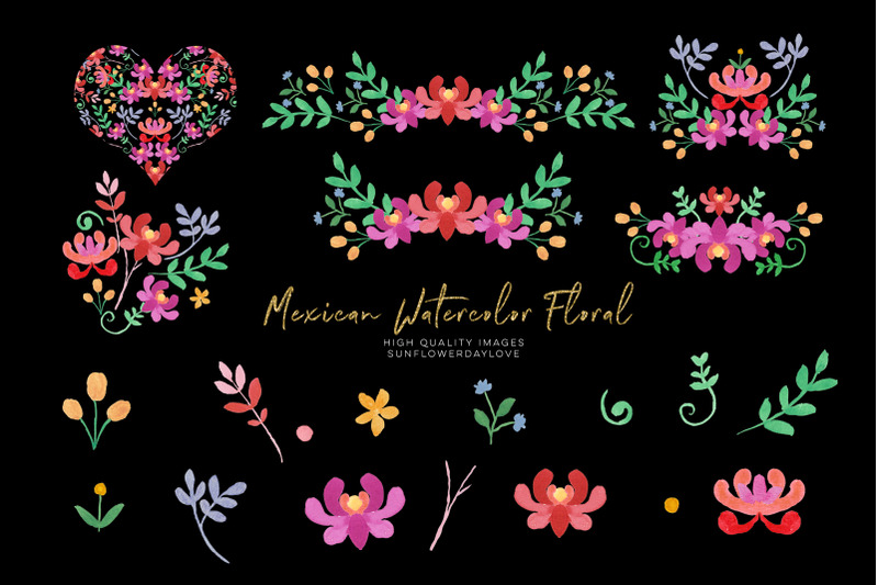 mexican-flower-red-floral-clipart-flowers-fiesta-clip-art