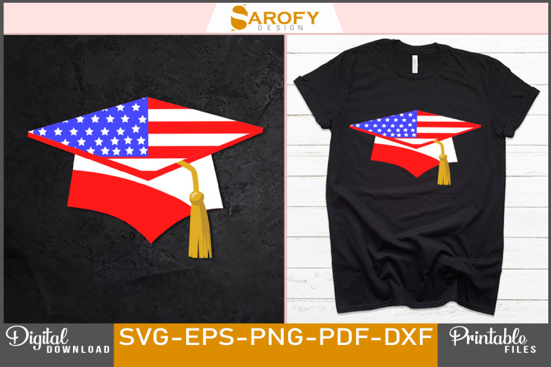 4th-of-july-graduation-hat-design-with-usa-flag-vector-svg