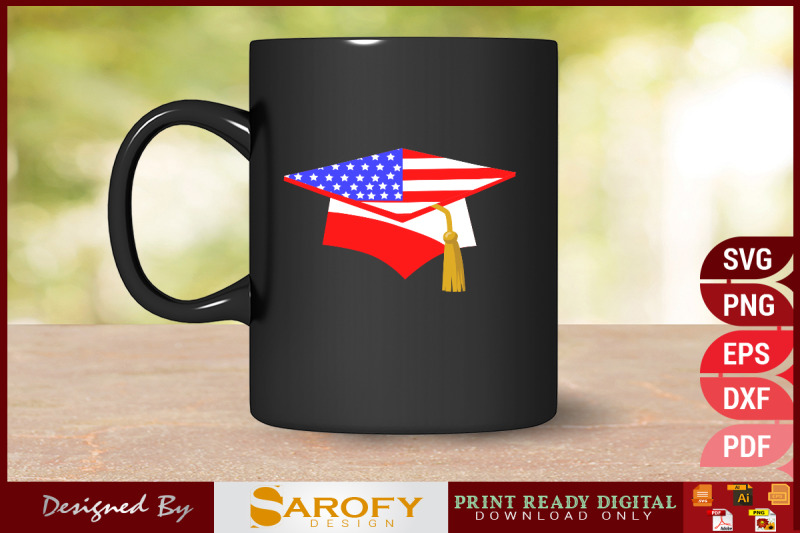 4th-of-july-graduation-hat-design-with-usa-flag-vector-svg