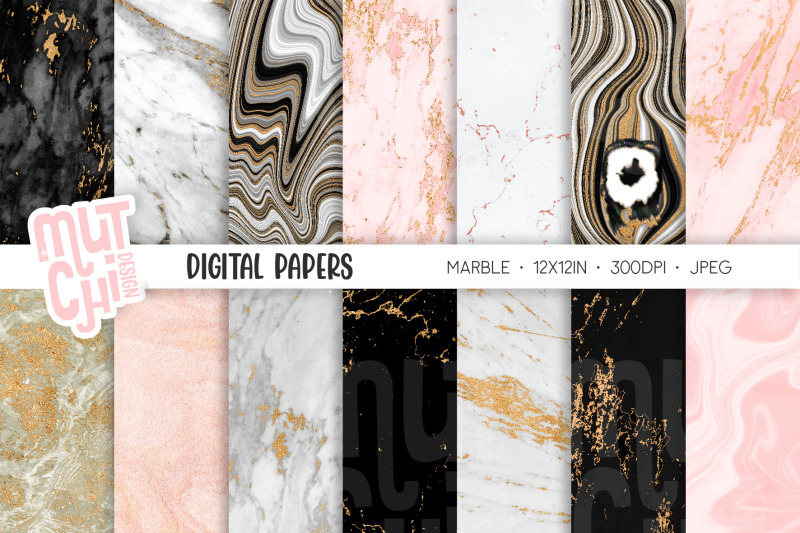 gold-marble-digital-paper-set
